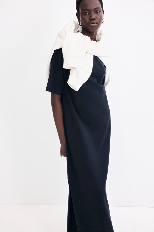 Uzun Tişört Elbise - 3