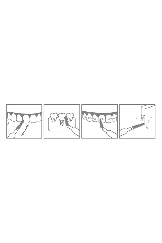 Well Tooth Interface Brush Normal Size 2 Pack - 80 Pieces - 6