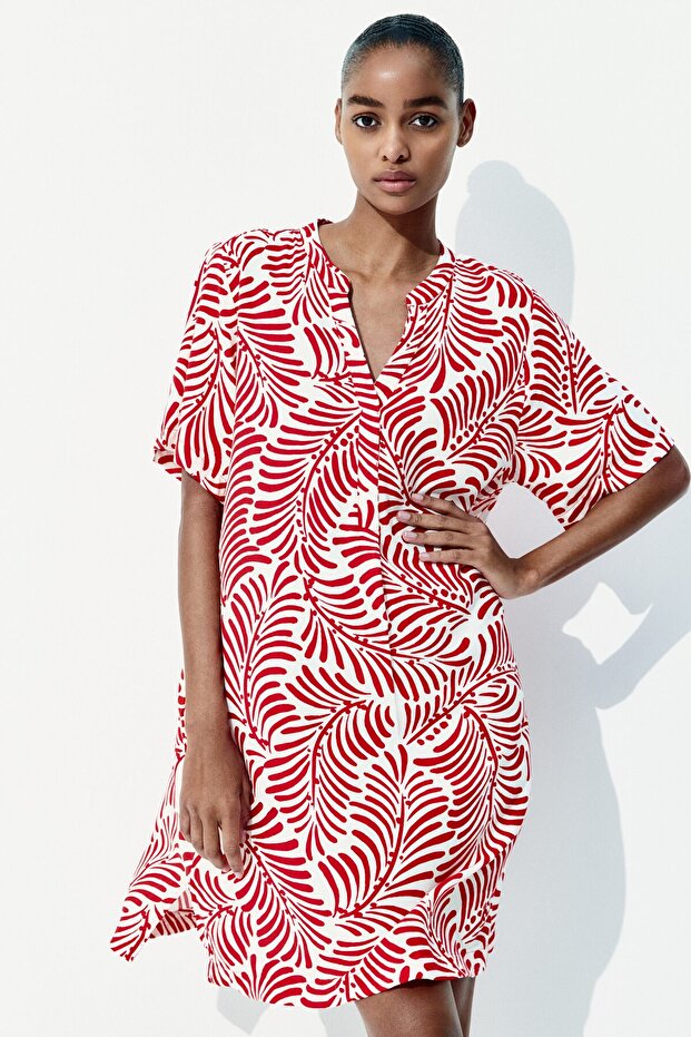 Viskoz Tunik Elbise - 1