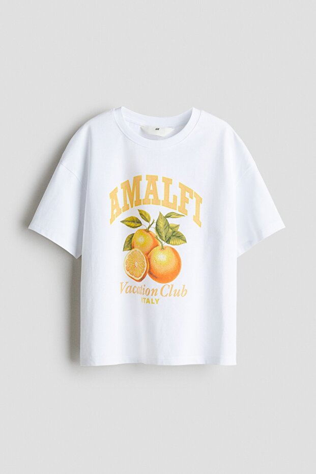 Pamuklu Oversize Tişört - 3