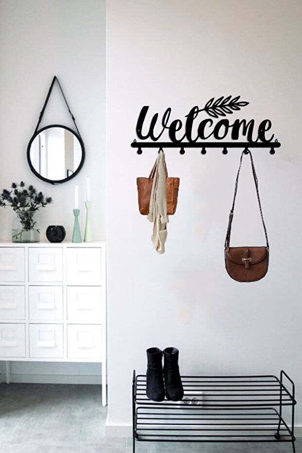 Decorative Metal Wall Hanger - Modern Coat Rack