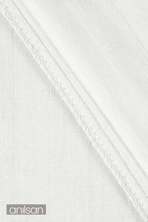 Striped Double Elastic Sheet 100% Cotton, 83 Thread Count - 4