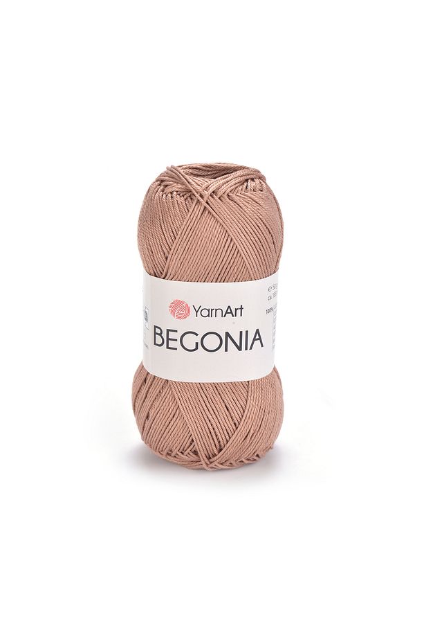 Begonıa - Merserize El Örgü Ipi Karamel-0015 - 1
