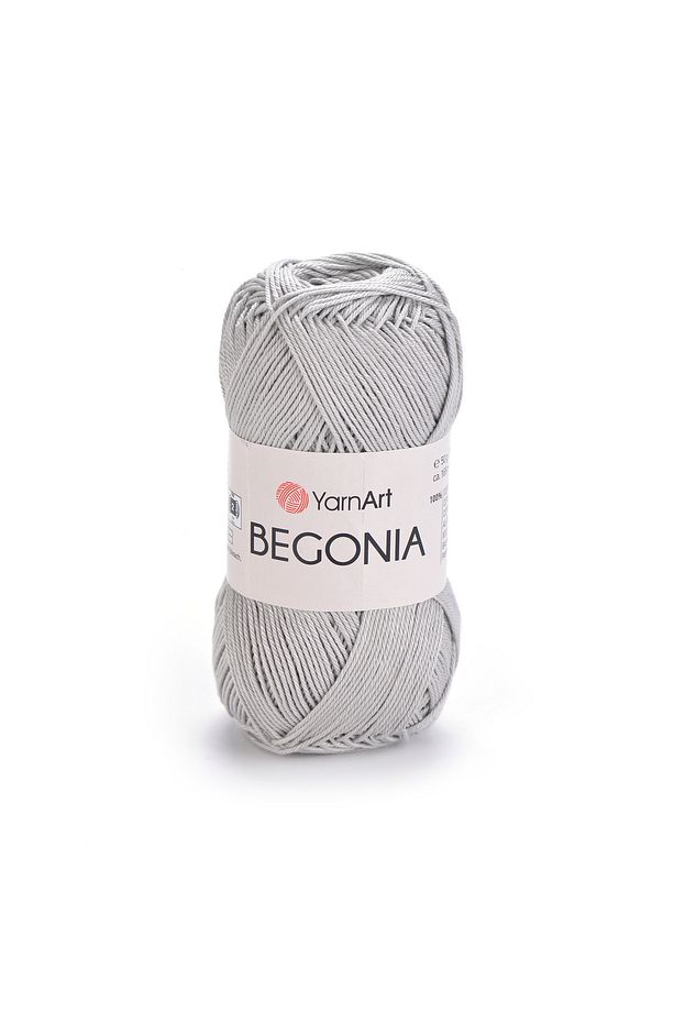 Begonıa - Merserize El Örgü Ipi Açık Gri-4920 - 1