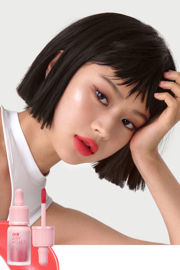 Velvet Finish Tint with Long-Lasting and Lightweight Formula, Peripera Ink Airy Velvet (24 Heavenly Peach)
