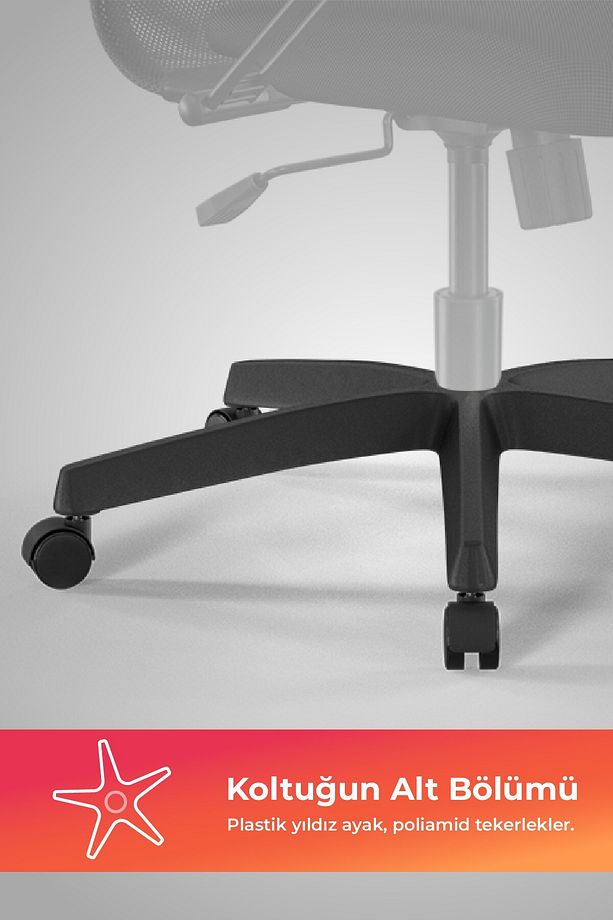 Ergolife Sit 8 Ergonomik Fileli Ofis Koltuğu / Çalışma Sandalyesi - Df.57.1.222 - 8