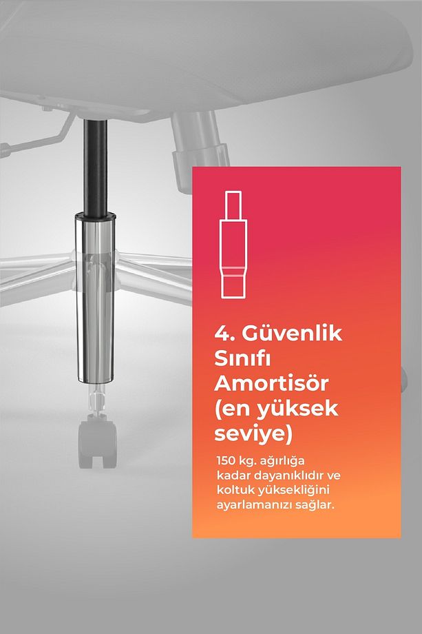 Ergolife Synchrosit 8 Ergonomik Fileli Ve Deri Ofis Koltuğu - 1b9.55.1.403 - 7