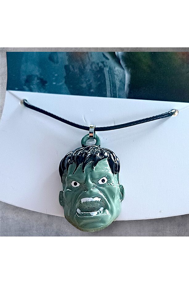 Özel Tasarım Hulk Güçlü Adam Reçine Uçlu Kolye - 8