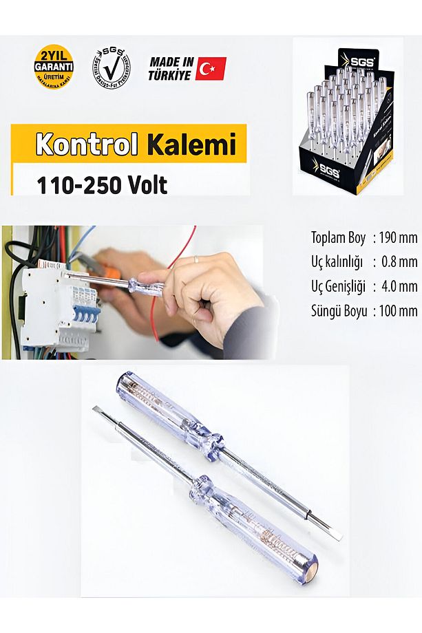 ⚡ KONTROL KALEMİ PROFESYONEL – Elektrik Testinde Güvenilir Yardımcınız! - 1