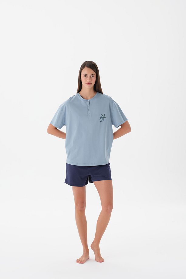 Pijama O Patlı Şort Tk. - 1