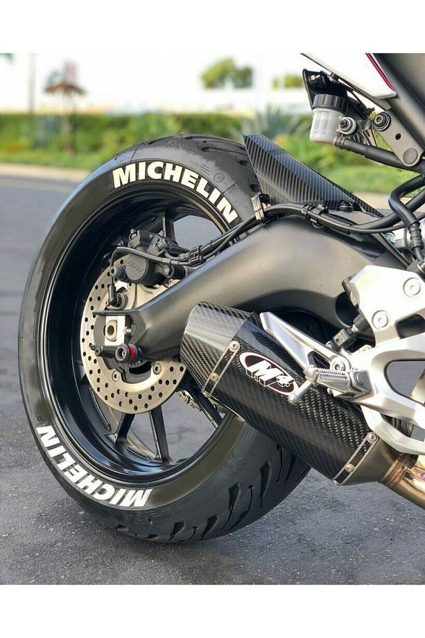 Michelin Lastik Yazısı Seti 4 Adet Uyumlu 2.5 Cm Sticker Etiket (MADE IN USA) Bombtire® - 6