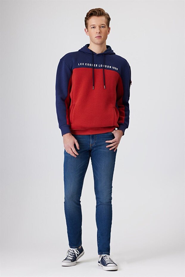 Jeff Normal Waist Slim Fit Very Narrow Leg Blue Men's Jean Trousers