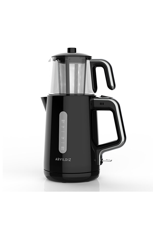 ماكينة صنع الشاي المثالية من الكروم الأسود - 2