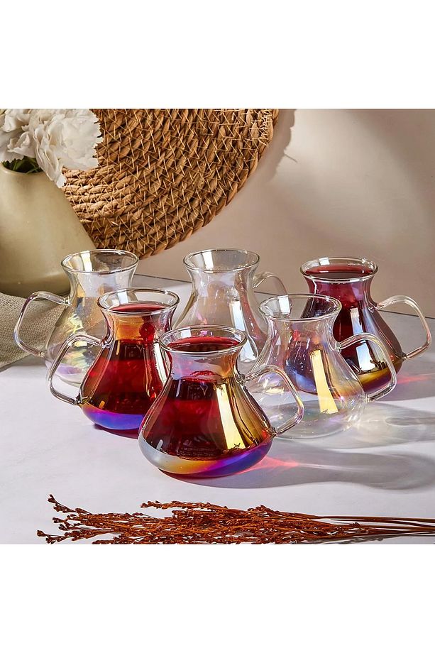 Ehl-i Keyf Luster 6'lı Çay Bardağı Seti 200 ml - 1