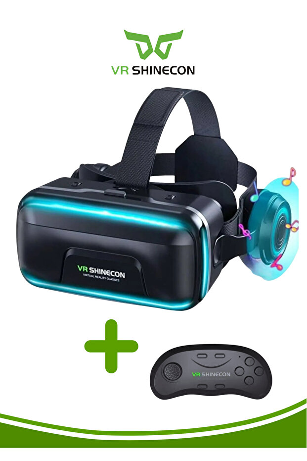 VR Shinecon G04ea Sanal Gerçeklik Gözlüğü Sc-b01 Kablosuz Bluetooth Kumandalı