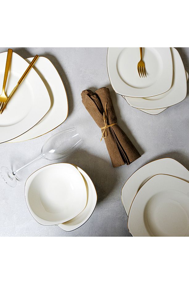 Allure Gold 24 Parça 6 Kişilik Yemek Takımı - 2