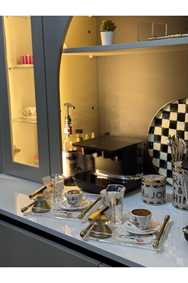 مقبض أنبوب عرض بلكسي بني ذهبي غير لامع - 2