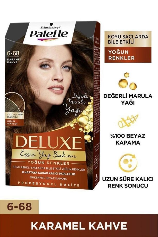 Deluxe Yoğun Renkler 6-68 Karamel Kahve X 2 Adet Saç Boyası - 2