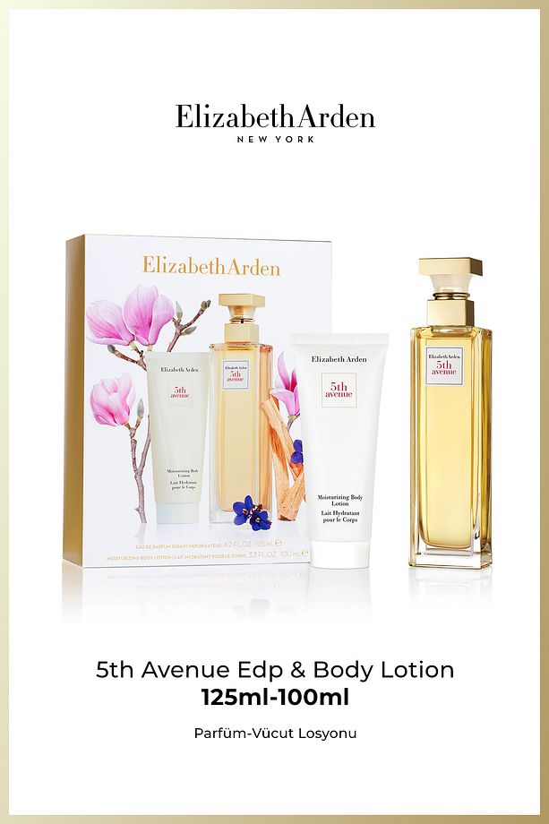 2023 5th Avenue 2pc Set 125ml Edp Spray 100ml Moisturizing Body Lotion - 1