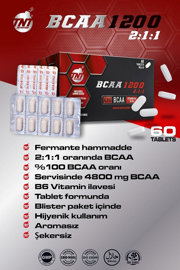 Tnt Bcaa 1200 2:1:1 60 Tablet - 7