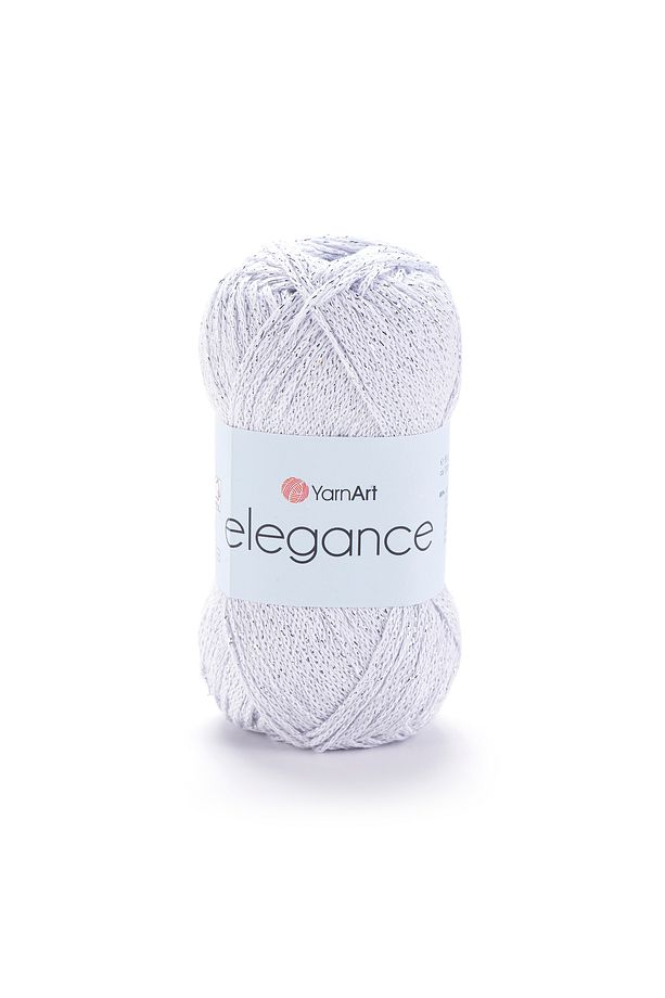 Elegance - Simli El Örgü Ipi Açık Gri-101 - 1