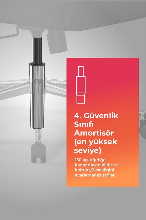Ergolife Sit 10 Ergonomik Fileli Yönetici Koltuğu / Ofis Sandalyesi - 13e.d.1.2a2 - 7