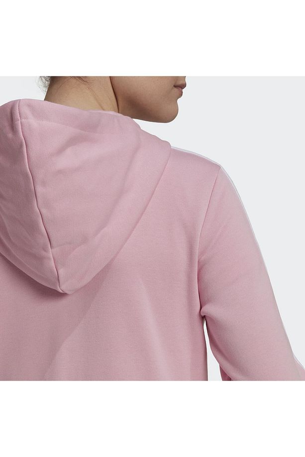Essentials French Terry 3-stripes Full-zip Kapüşonlu Üst - 5