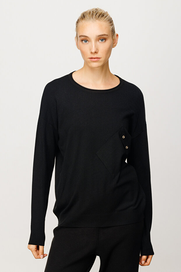 Çapraz Cepli Triko - 1