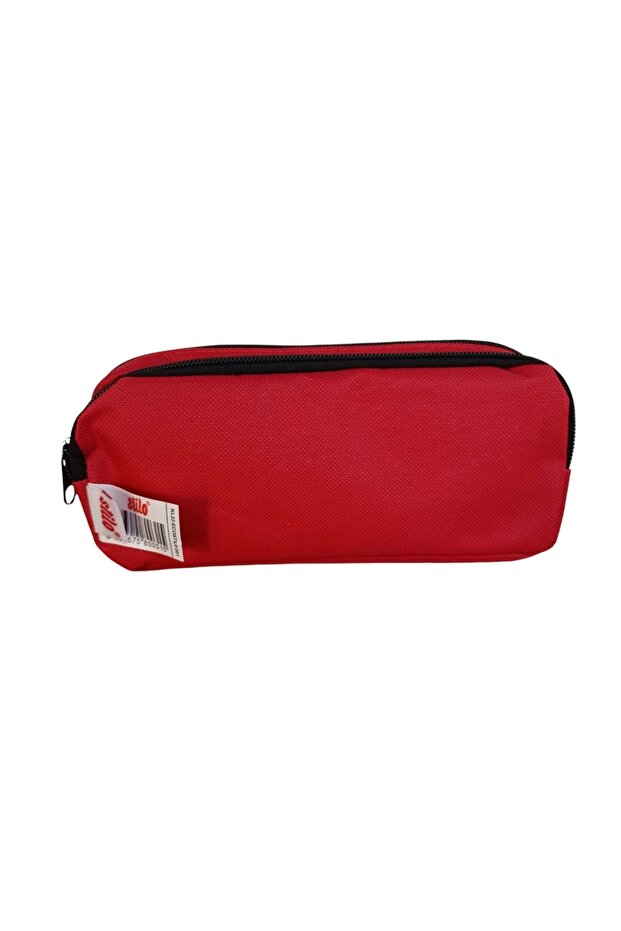Stilo Double Compartment Pen Bag (Red) - 1