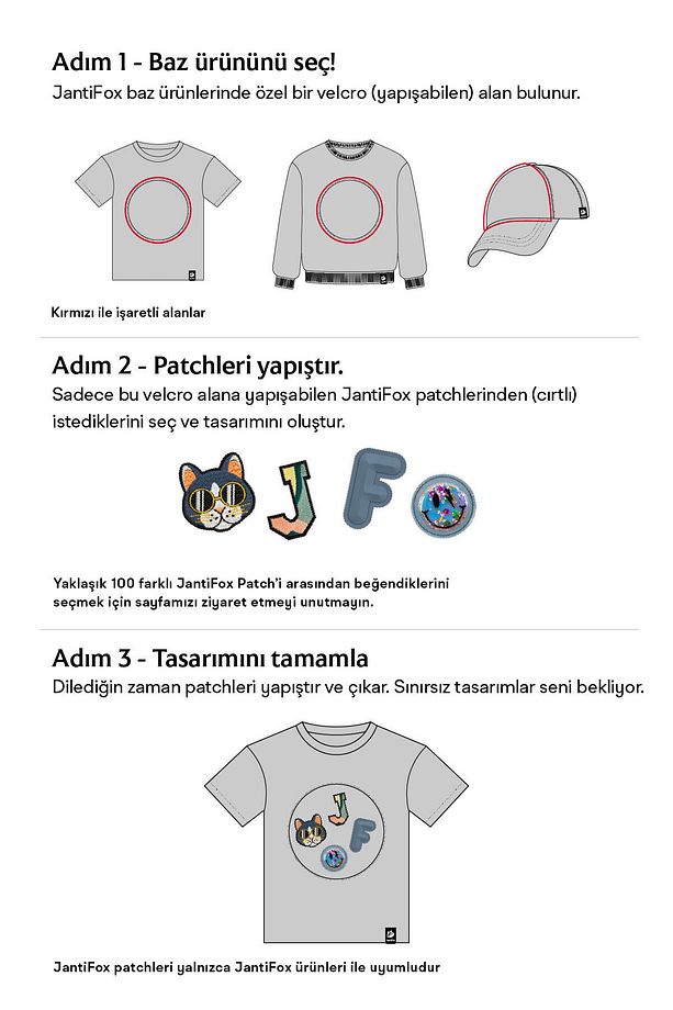 Unisex, 100% Koton, Janti Fox Patchleriyle Tasarlanabilir Ve Ayarlanabilir Mavi Şapka - 6