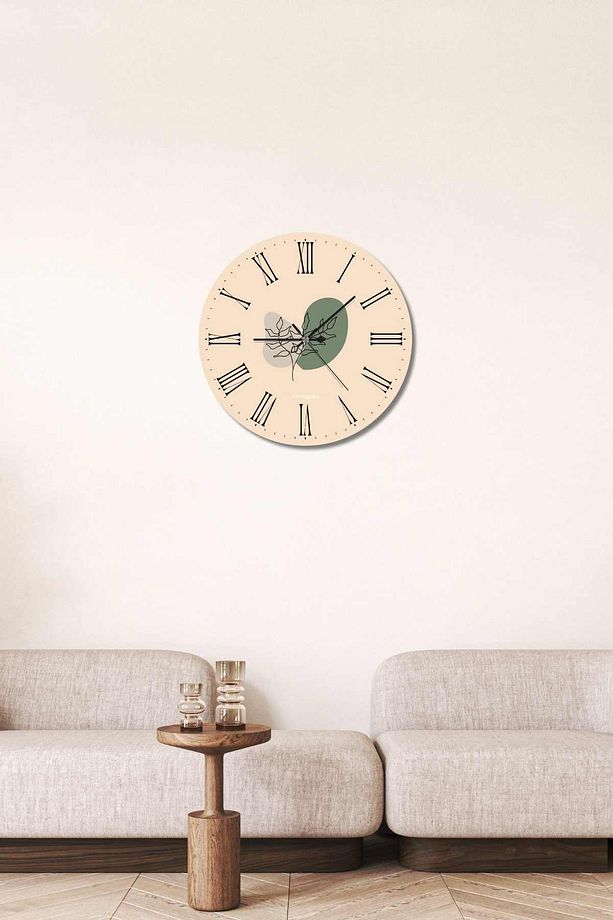 Minimalist Tasarım Mdf Uv Baskı Duvar Saati 40 Mds-05 - 7