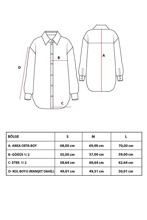 Naturel  %100 Saf  Keten Yıkamalı Lüx Tek Cep Oversize Kadın Gömlek  | MKS169571-01 - 8