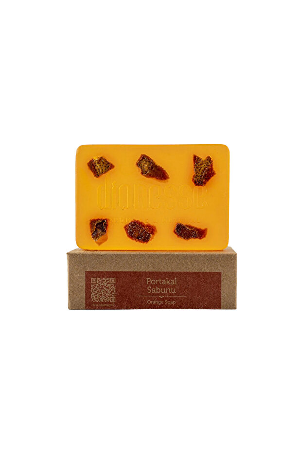 Natural Orange Soap 120 Gr - Antioxidant Handmade Soap with Skin Revitalizing and Brightening Effect