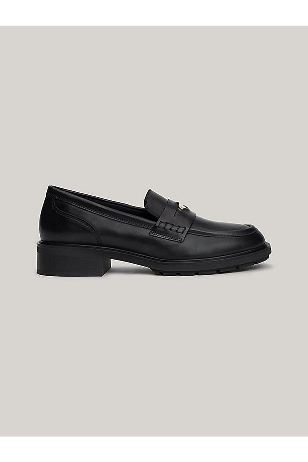 Kadın Deri Loafer Ayakkabı FW0FW08029BDS - 1