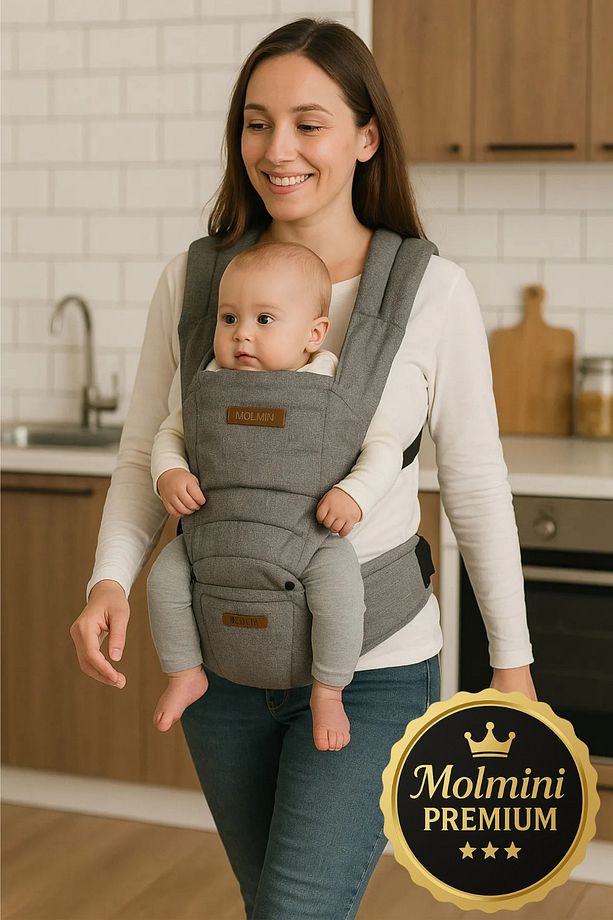 Loft Oturaklı Kanguru 6in1 Oturaklı Ergonomik Lüks Uzun Kullanım Kanguru Keten Gri - 2