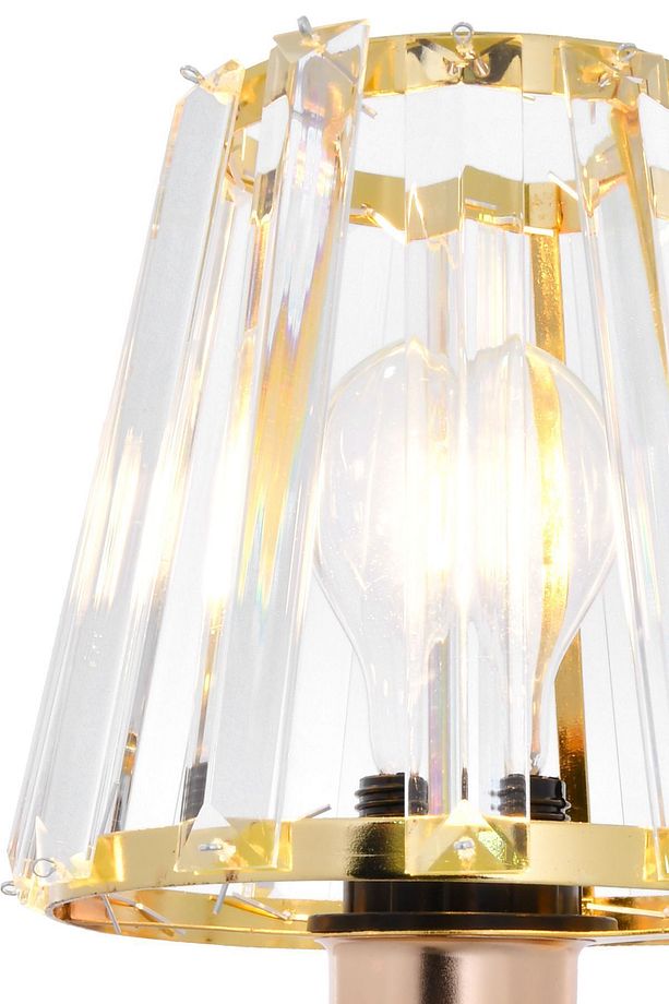 Lorenzo Model Gold Kaplamalı Taşlı Duvar Apliği Modern Aplik - 2