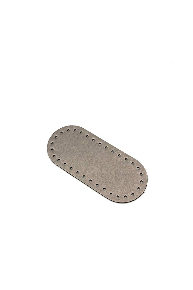 Oval Bag Base Length 14 cm - Width 6 cm (Gray)