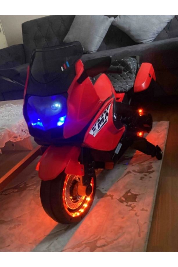 AKÜLÜ MOTORSİKLET - 438A XMX-316 12V LEDLİ AKÜLÜ MOTOR SİYAH - 1