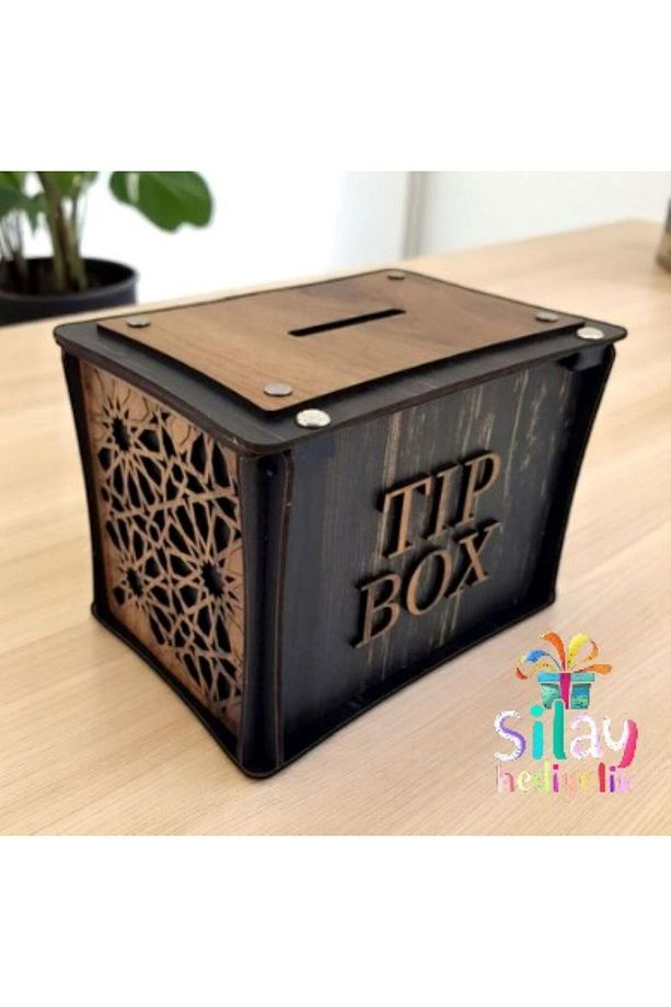 Bahşiş Kutusu Sandık Tip Box Kmbara Tibbox ( Telefon Tutucu Hediyemizdir.) - 5
