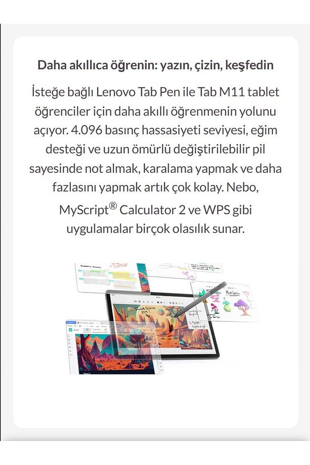 Simkartlı Tablet Donkunmatik 11inc FullHD IPS Ekran 8 Çekirdekli Tab M11 8Gb Ram 128Gb Hazfıza - 3