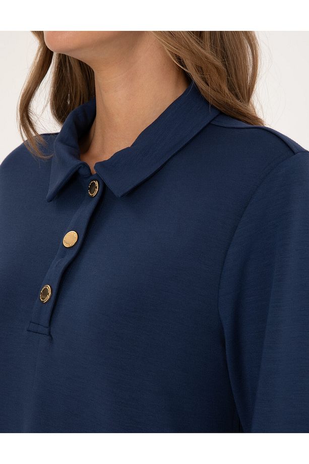 Lacivert Regular Fit Modal Kumaş Örme Elbise 50308163-VR033 - 6
