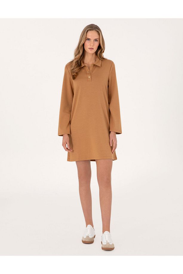 Camel Regular Fit Modal Kumaş Örme Elbise 50308163-VR015 - 3