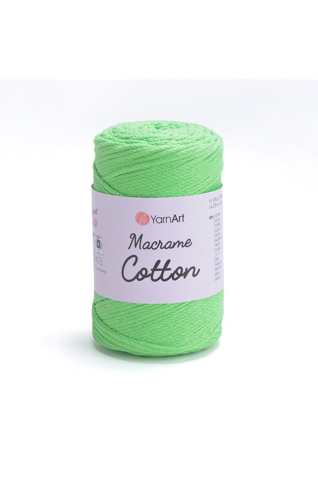 Macrame Cotton - Macrame Hand Knitting Thread Highlighter Green-802