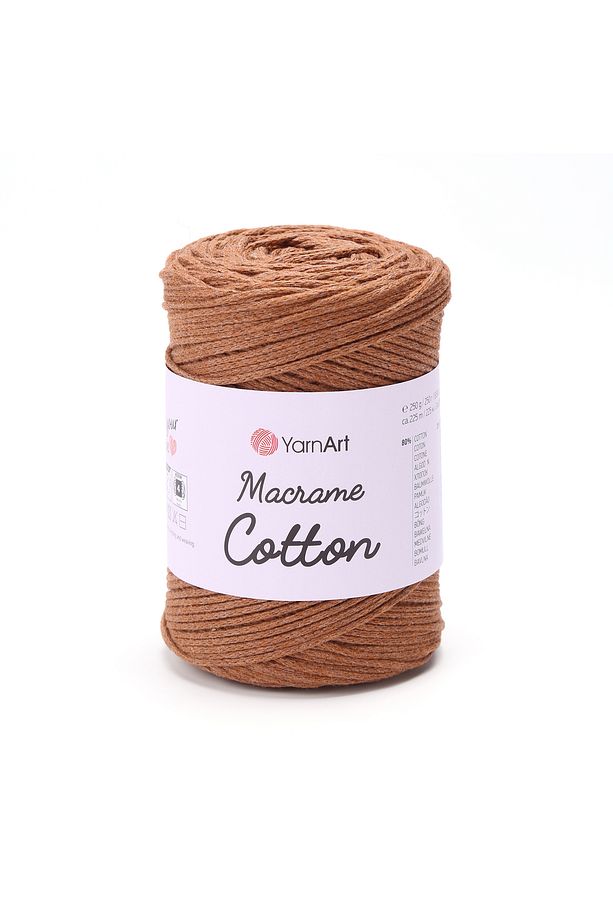 Macrame Cotton - Makrome El Örgü Ipi Sütlü Kahve-788 - 1