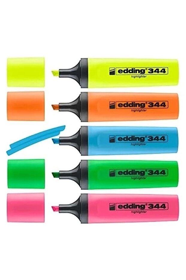 EDDING قلم تمييز مكون من 5 قطع - مختلط - 1