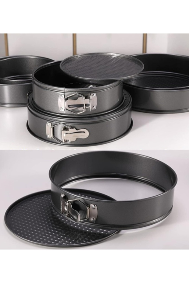 Set of 3 Baking Trays with Removable Base and Non-Stick Coating - 5