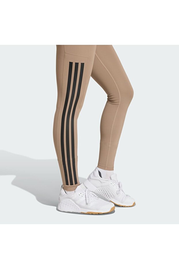 Optime 3-Stripes Full-Length Leggings - 6