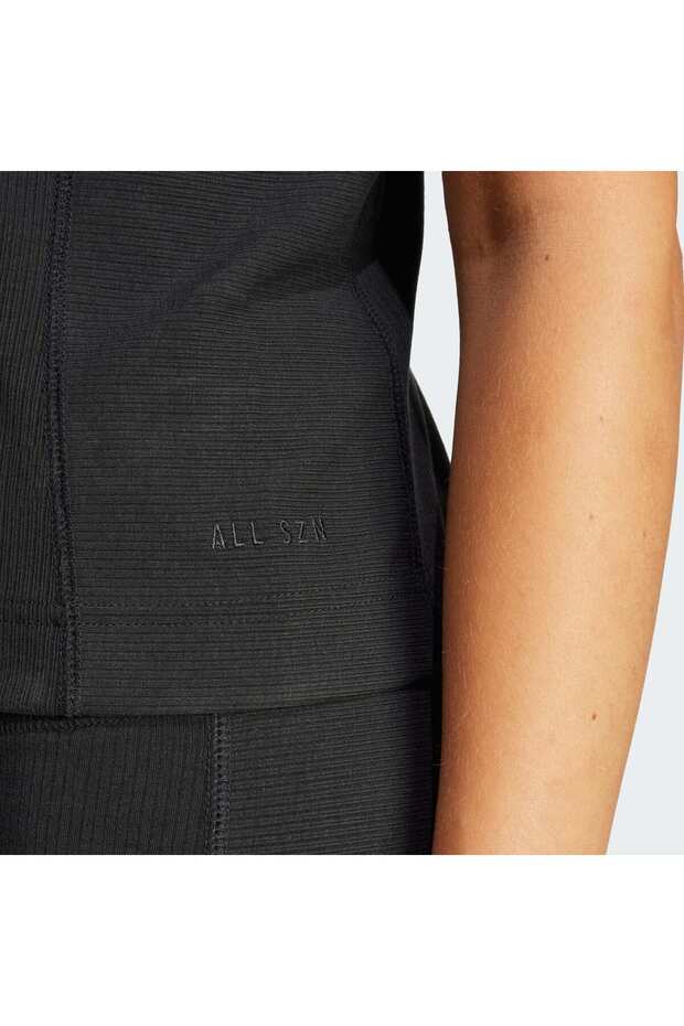 JJ1224-K adidas W Rıb Top Kadın T-Shirt Siyah - 5