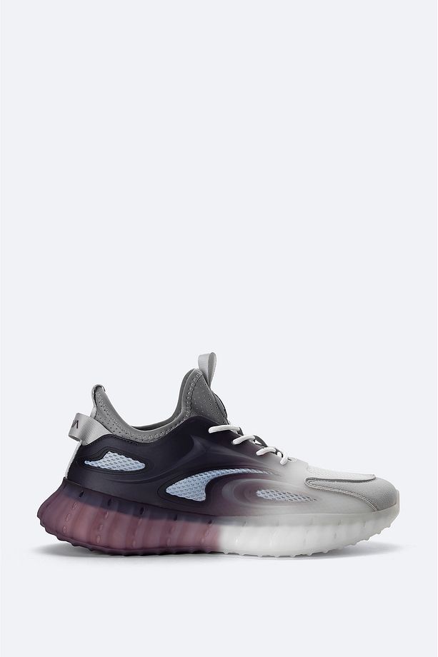 Erkek Gri Esnek Taban Sneaker Ayakkabı A41y8024 - 1