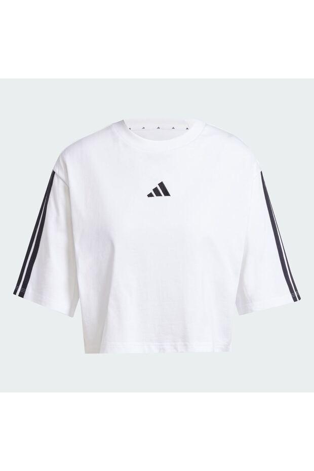 Essentials 3-stripes Cotton Loose Tişört - 3